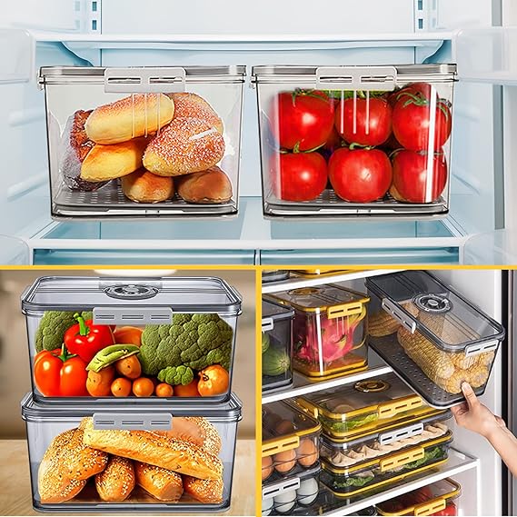 Organizador de Refrigerador hermetico fecha 32.5*22.5*11