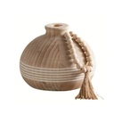 Adorno madera natural & cuerda grande
