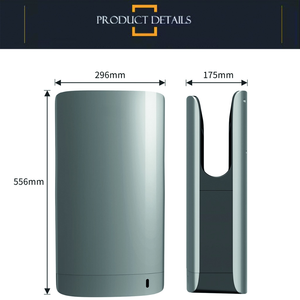 Seca manos vertical 1750w Gris