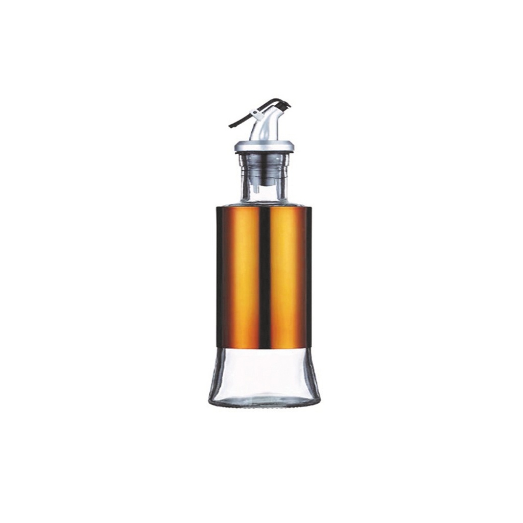 Botella aceitera vidrio 250ml Dorado
