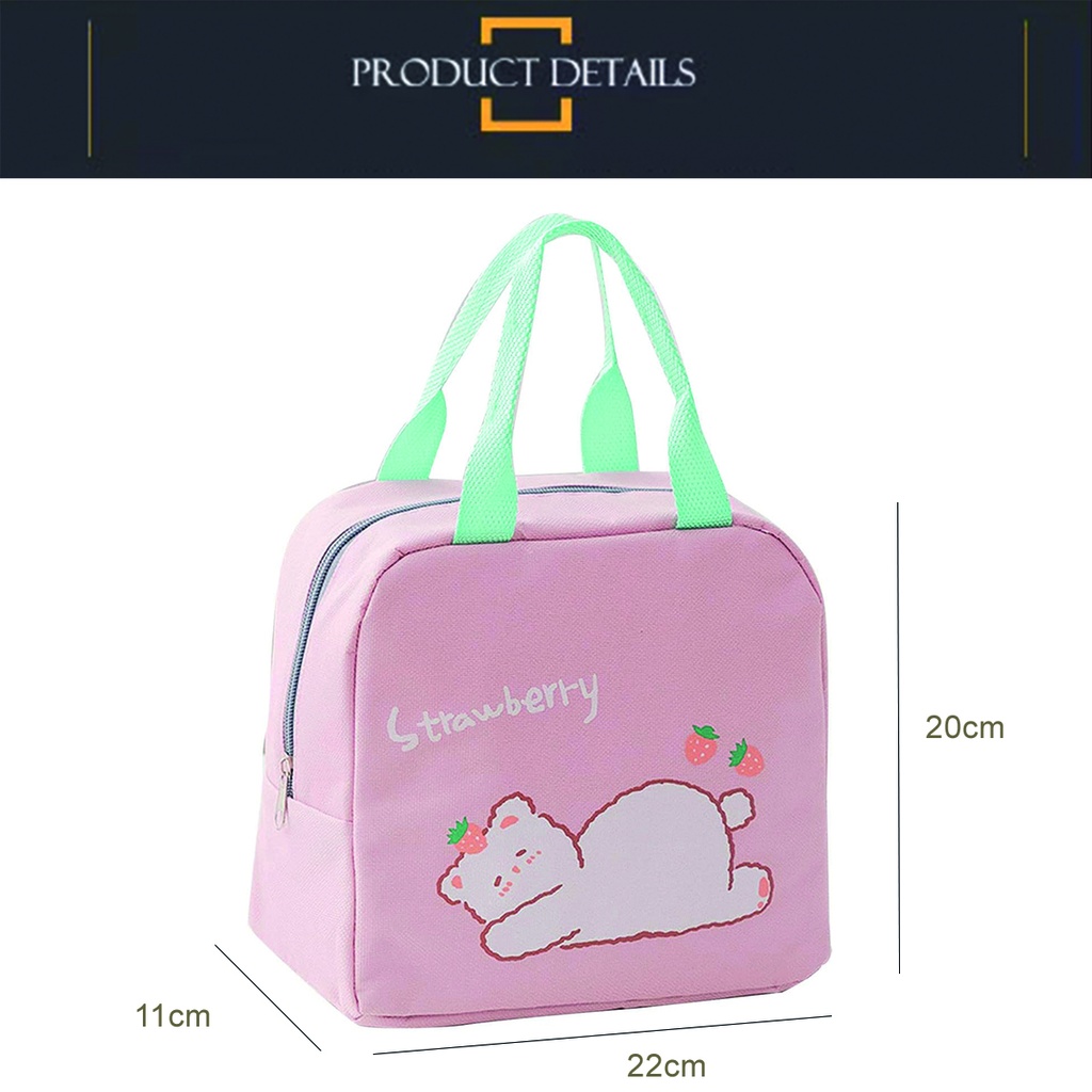 Lonchera térmica infantil Cartoon Rosa