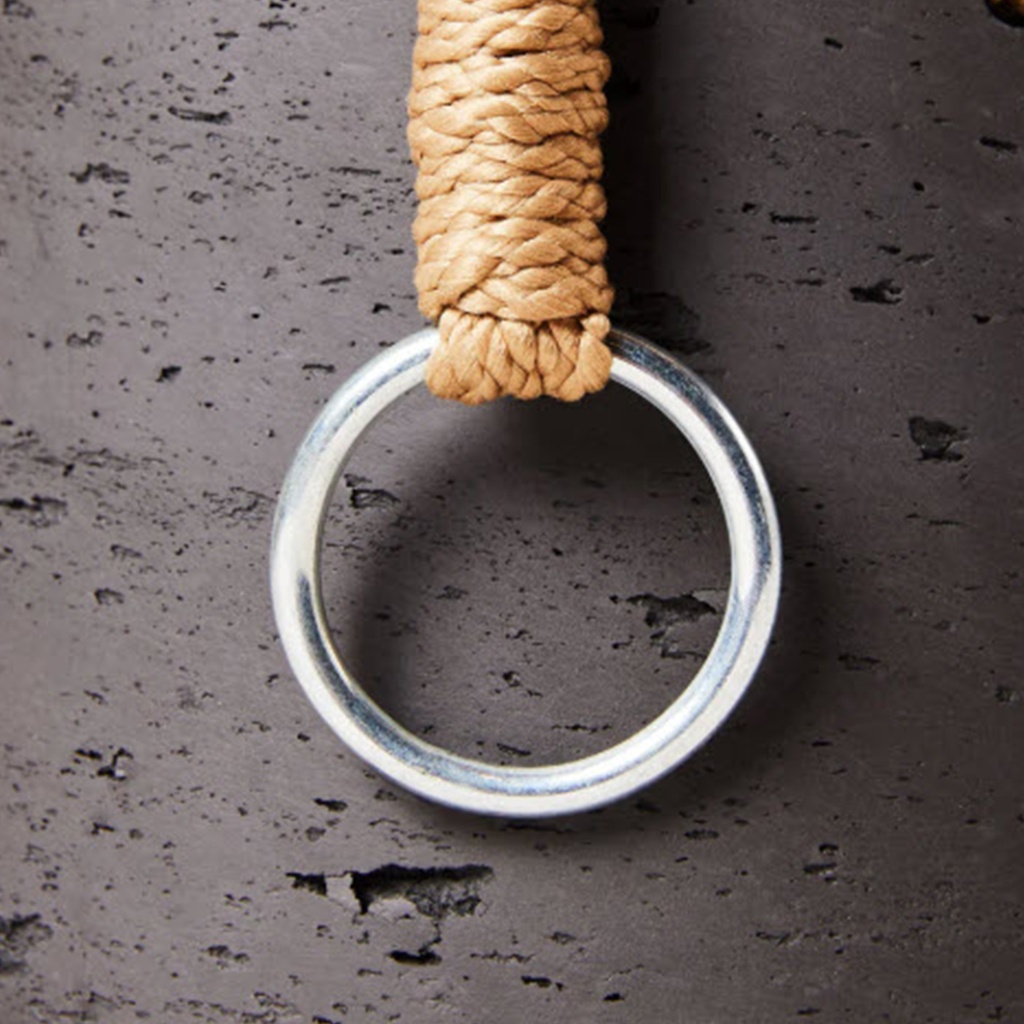 Maceta ceramica colgante mediana Gris