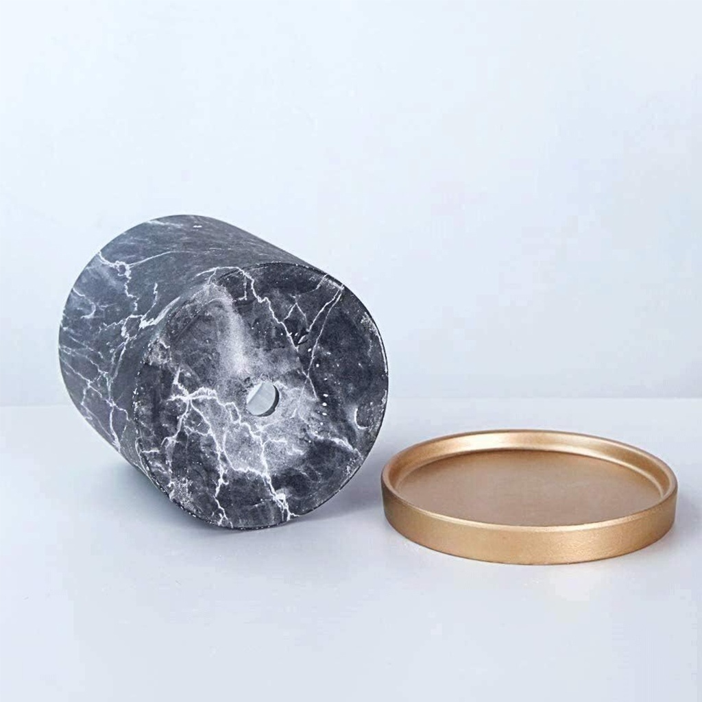 Maceta símil mármol mediano