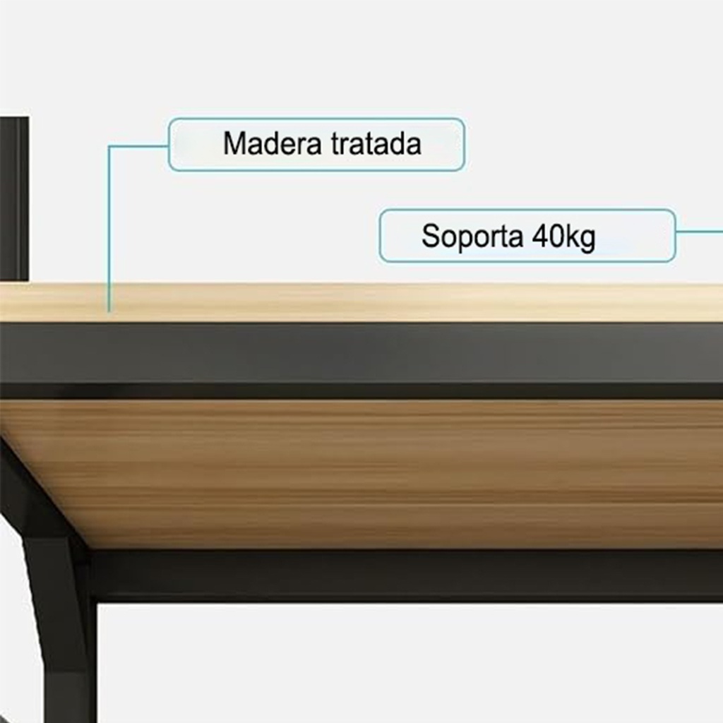 Mueble lavarropas carga Superior Negro