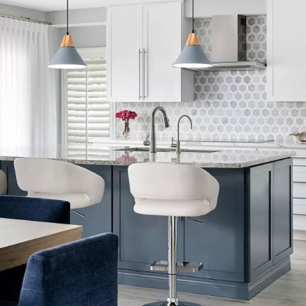 Luminaria de techo nórdico Azul Pastel