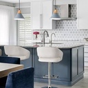 Luminaria de techo nórdico metal Azul