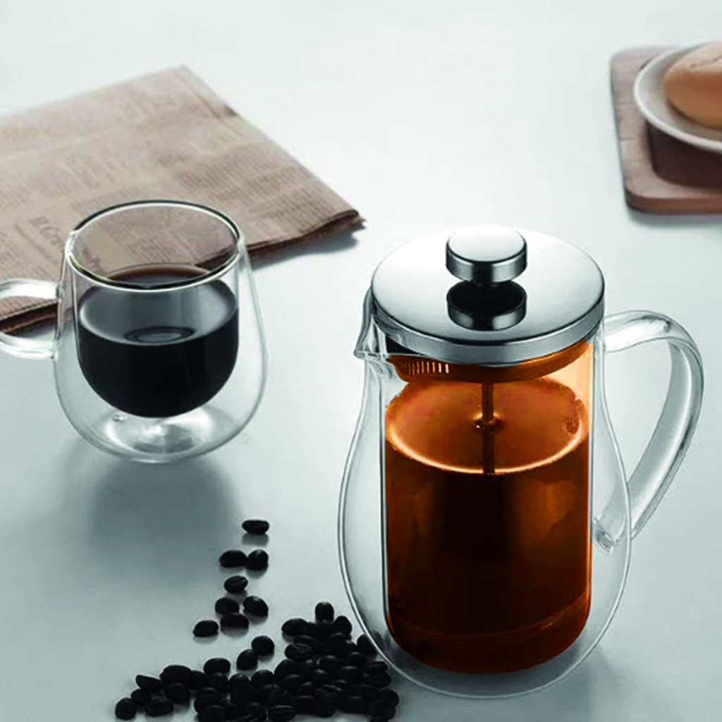 Prensa francesa 600ML doble pared Ambar