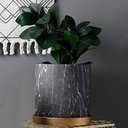 Maceta símil mármol mediano