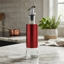 Botella aceitera vidrio 350ml Rojo