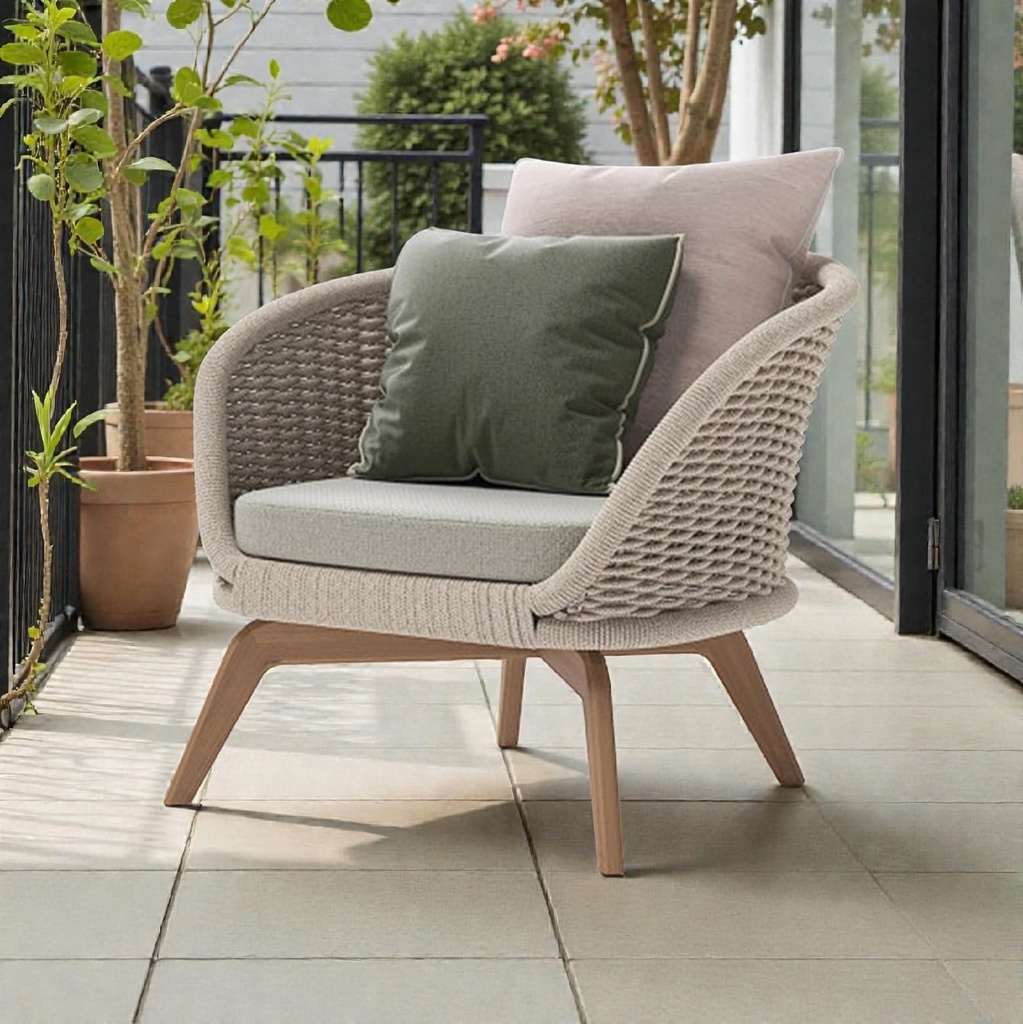 Sofá 1cuerpo Ludo de exterior Interior  Beige