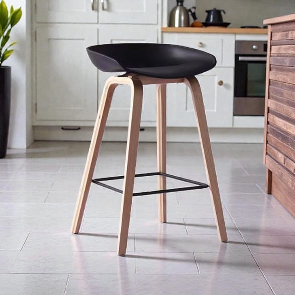 Banqueta metalica Lyon Negro