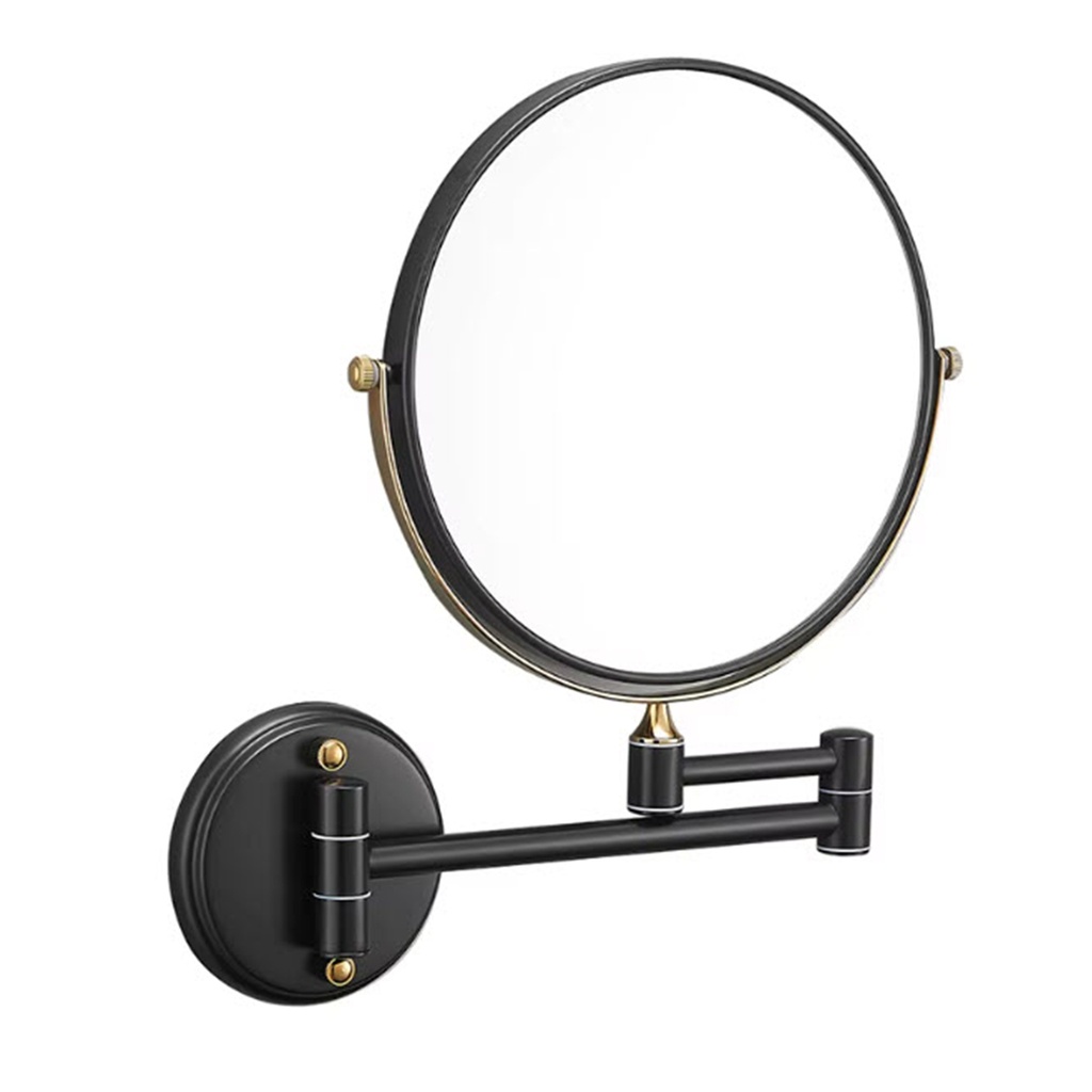 Espejo extensible Negro/Dorado