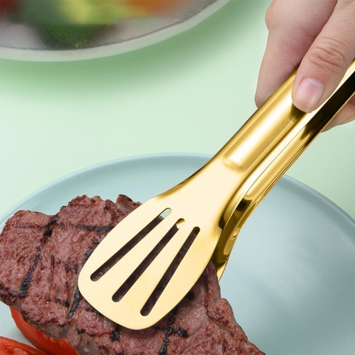 [DT2178G] Pinza de cocina servir 23cm Gold