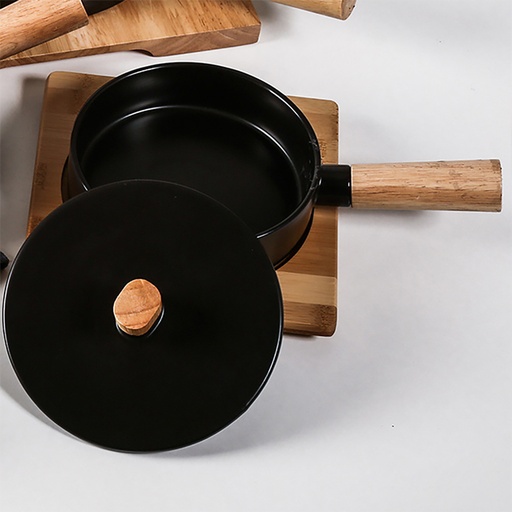 [DT2161N] Cacerola Sarten Cerámico Grande Negro