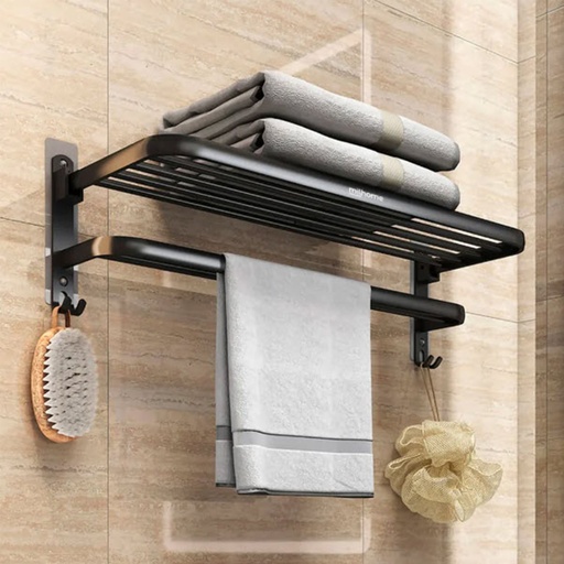 [DT1047N] Toallero plegable Negro
