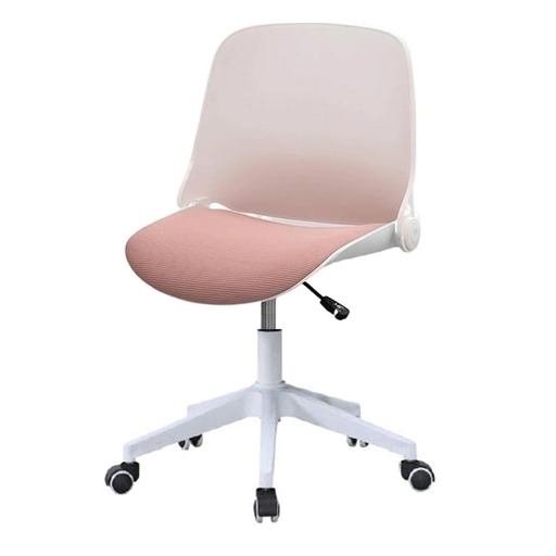 [DT100405BR] Silla de escritorio Iceland Blanco/Rosa