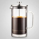 Cafetera prensa francesa 350 ML
vidrio de borosilicato doble pared 
