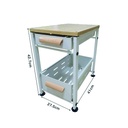 Organizador con cajon para cocina ideal bajo mesada Blanco