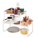 Estante de cocina metálico rejilla 35cm Blanco