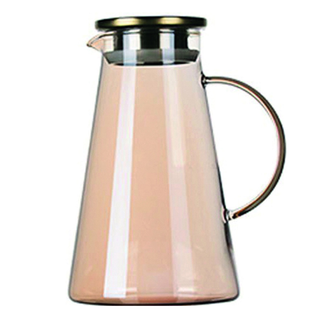 Jarra de vidrio de borosilicato cónica 1800ML Ambar