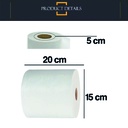 Porta rollo papel cocina aluminio