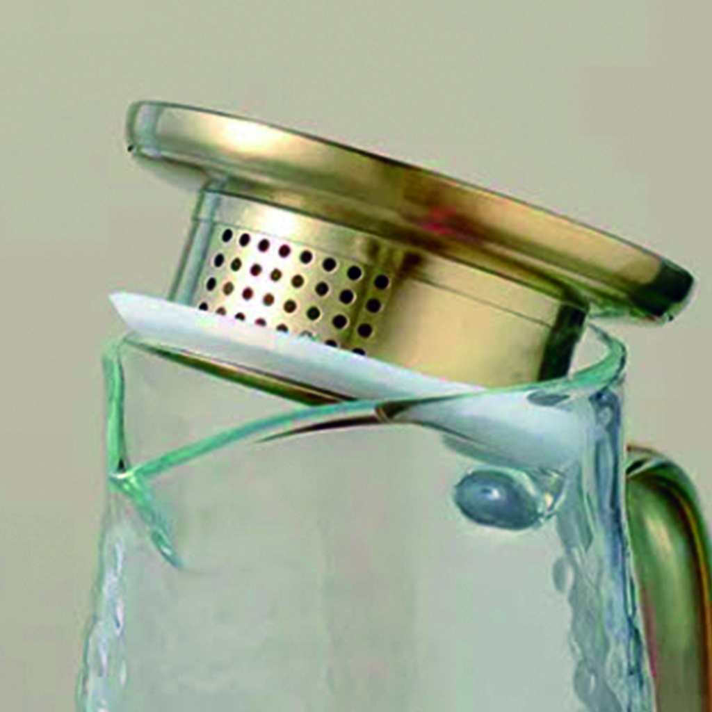 Jarra de vidrio de borosilicato cónica 1800ML labrada