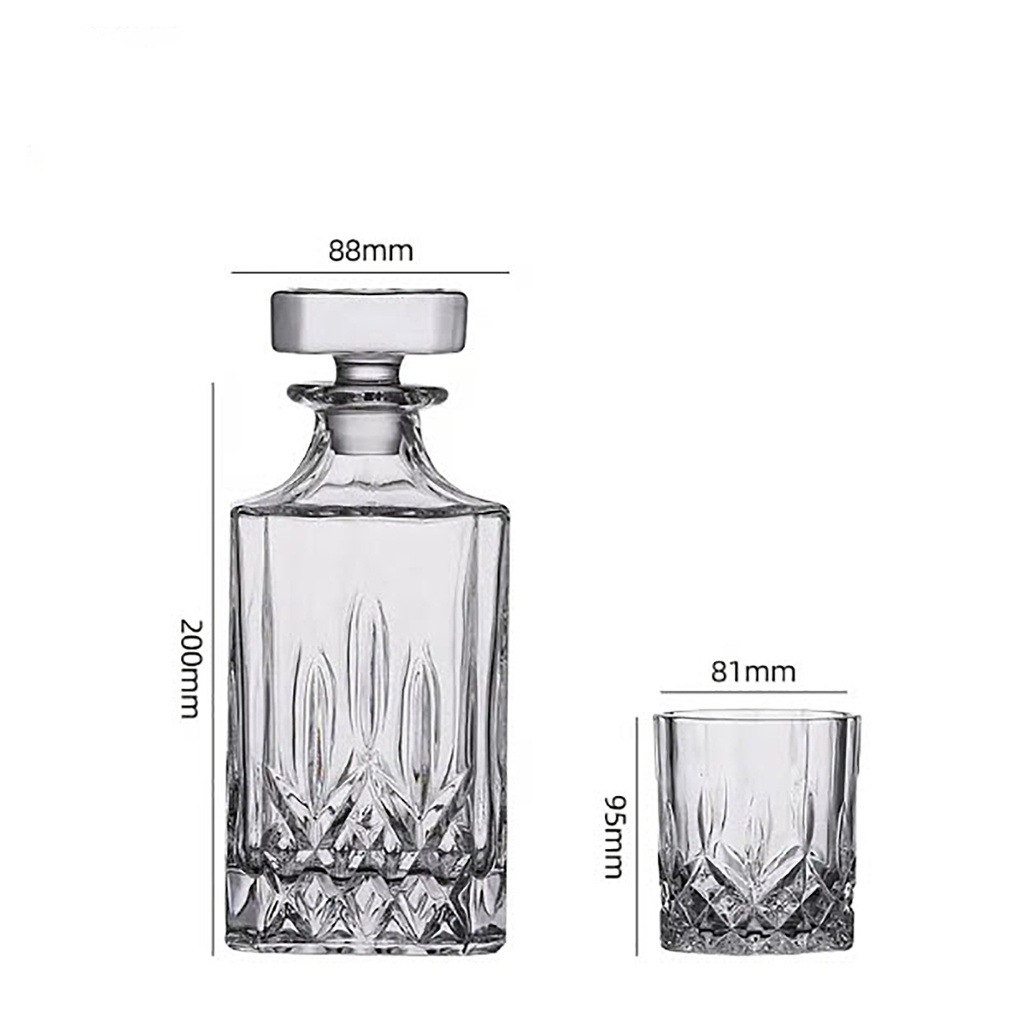 Decantador De Whisky + Vasos Set X 7 Piezas Exclusivo Mod 8