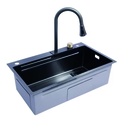 Bacha de cocina completa 80cm Negro