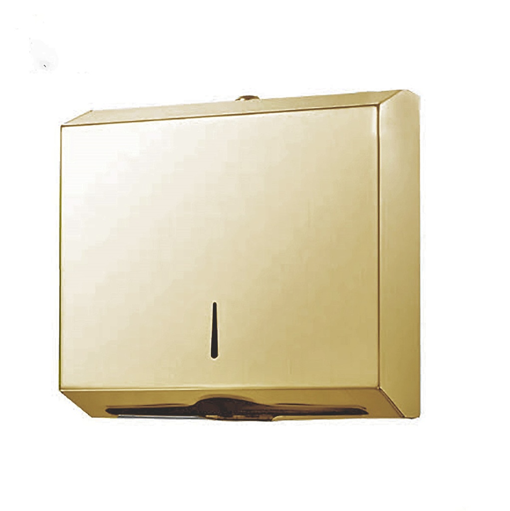 Dispensador toalla intercalada metalico Dorado