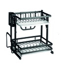 Organizador Escurridor plegable cubiertero + Porta tabla + Porta cuchillas