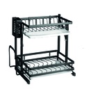 Organizador Escurridor plegable cubiertero + Porta tabla + Porta cuchillas