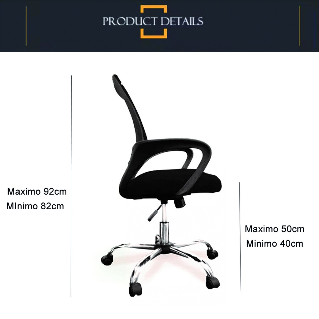 Silla de escritorio Sweden Rosa