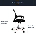 Silla de escritorio Sweden Rosa