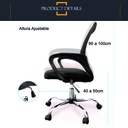 Silla de escritorio Sweden Negro