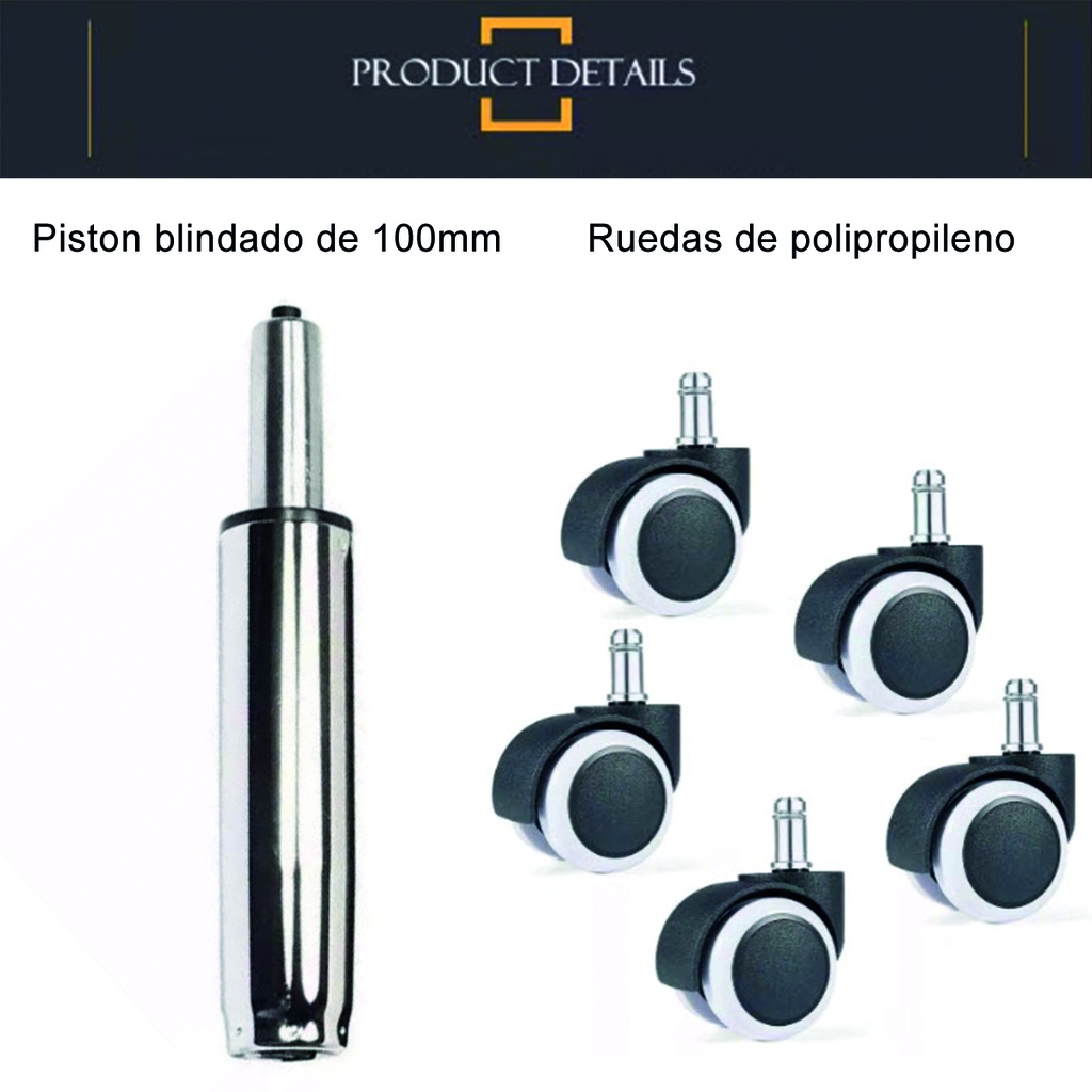 Silla de escritorio Sweden Negro