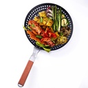 Sarten grillador de vegetales 
mariscos para Parrillas