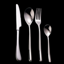 Juego cubiertos 24 piezas nórdico alto brillo