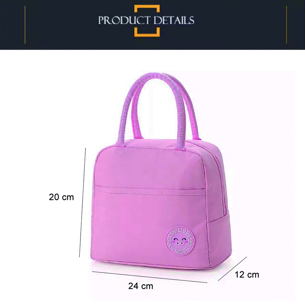 Lonchera térmica Aplique Gris