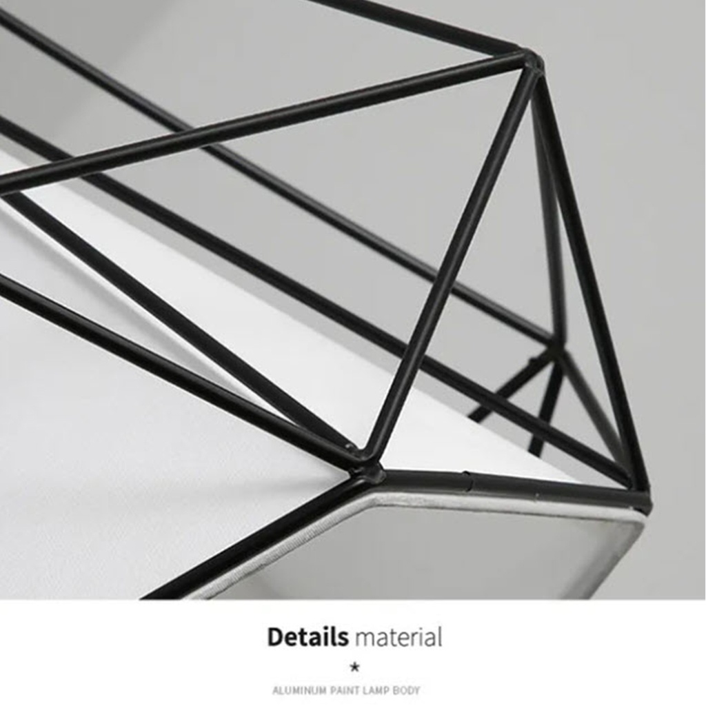 Luminaria colgante hierro triple