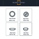 Juego de Vajilla 16 piezas