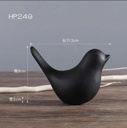 Pájaro ceramica adorno set x2