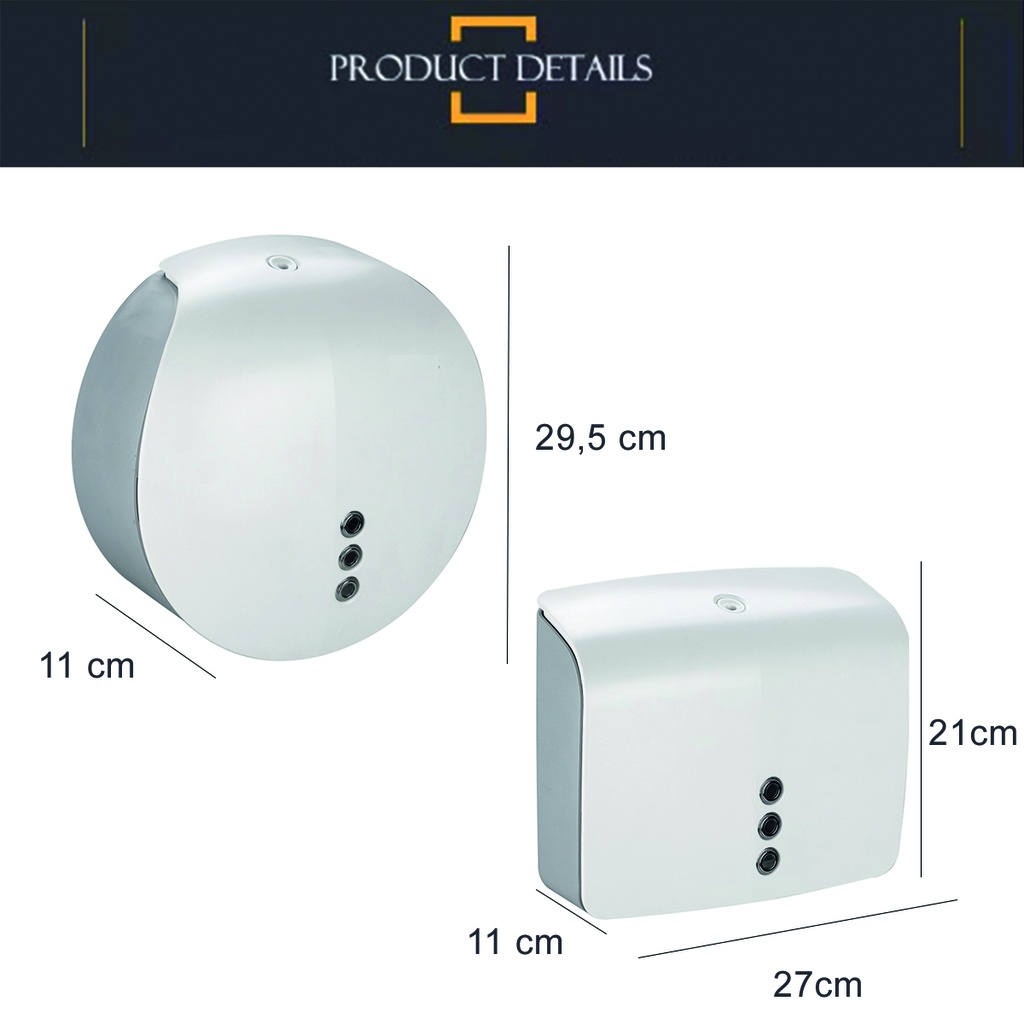 Dispensador de papel + dispensador de toalla Blanco