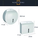 Dispensador de papel + dispensador de toalla Blanco
