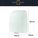 Secamanos compacto 1000W Blanco