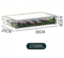 Organizador de refrigerador 30cm x 20cm x 4,5cm   2700ML