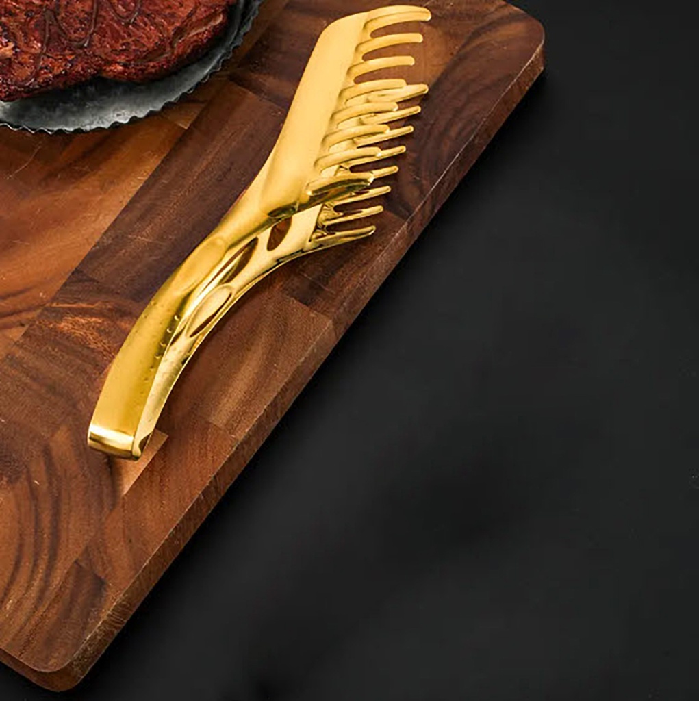 Pinza de cocina ideal pastas carnes gold