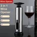 Kit Accesorios Para Vino 2 Piezas Silver