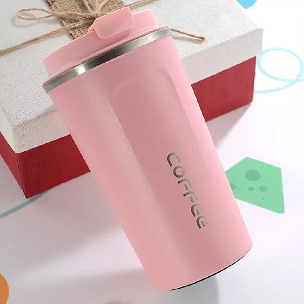 Vaso térmico café bebidas 380ML rosa