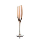 Copa de cristal champagne corte oblicuo 160ML Ambar