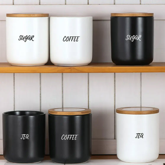 Contenedor alimentos Blanco Set x3